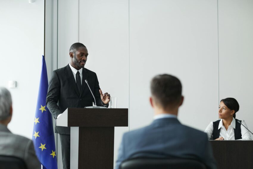 Amal și George Clooney la Conferința Impact 2026 de la Poznan
